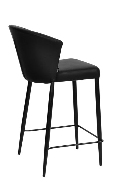 Francois Stool Black Leather Look