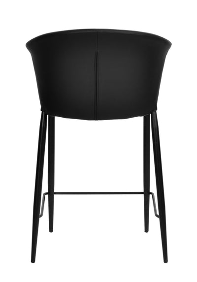 Francois Stool Black Leather Look