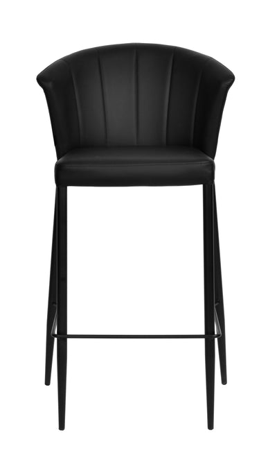 Francois Stool Black Leather Look