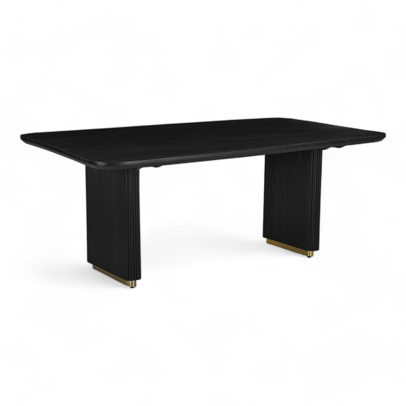 Hamptons Fluted Wooden Rectangle Dining Table - 2m - Future Classics Furniture