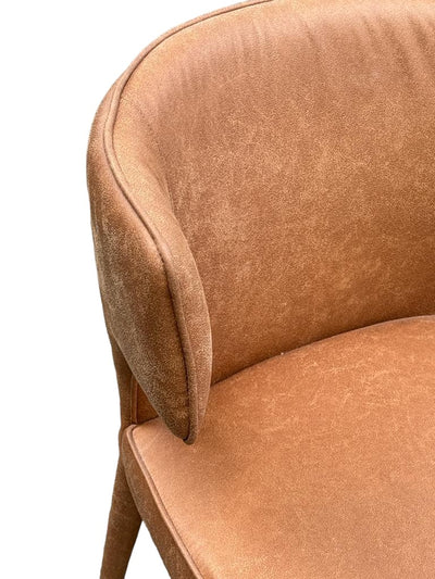 Portofino Dining Chair Tan Leather Look