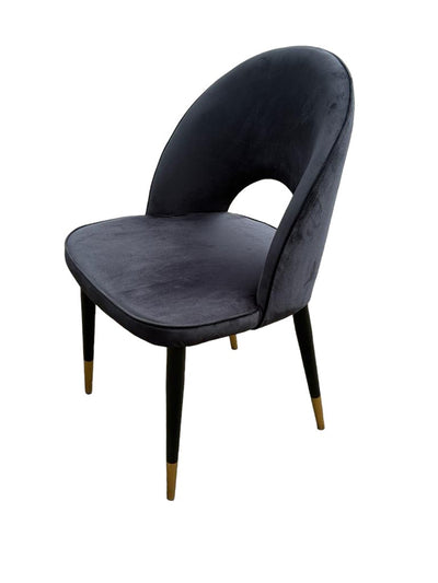 Bourdain Dining Chair Black Velvet