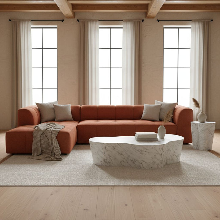 Sorrento Corner Sofa Rust