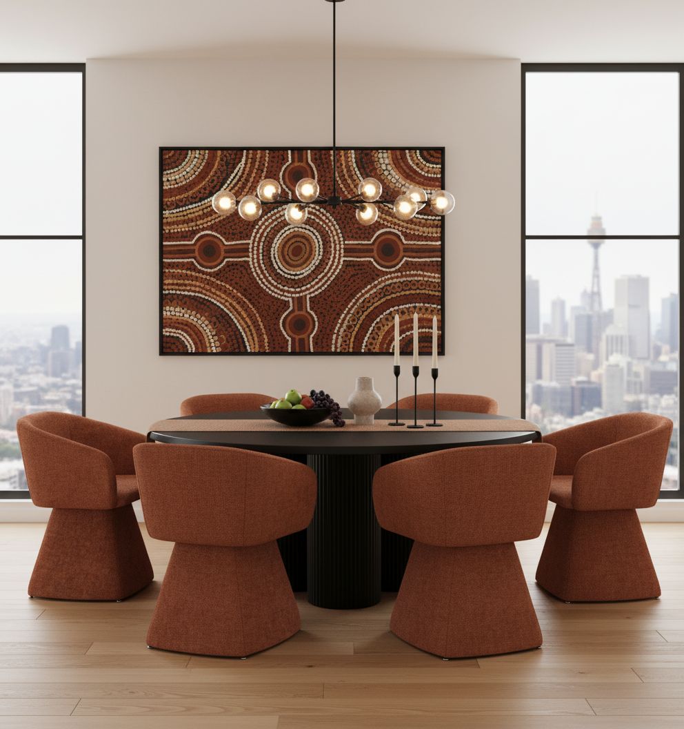 Toscana Swivel Chair Rust - Future Classics Furniture