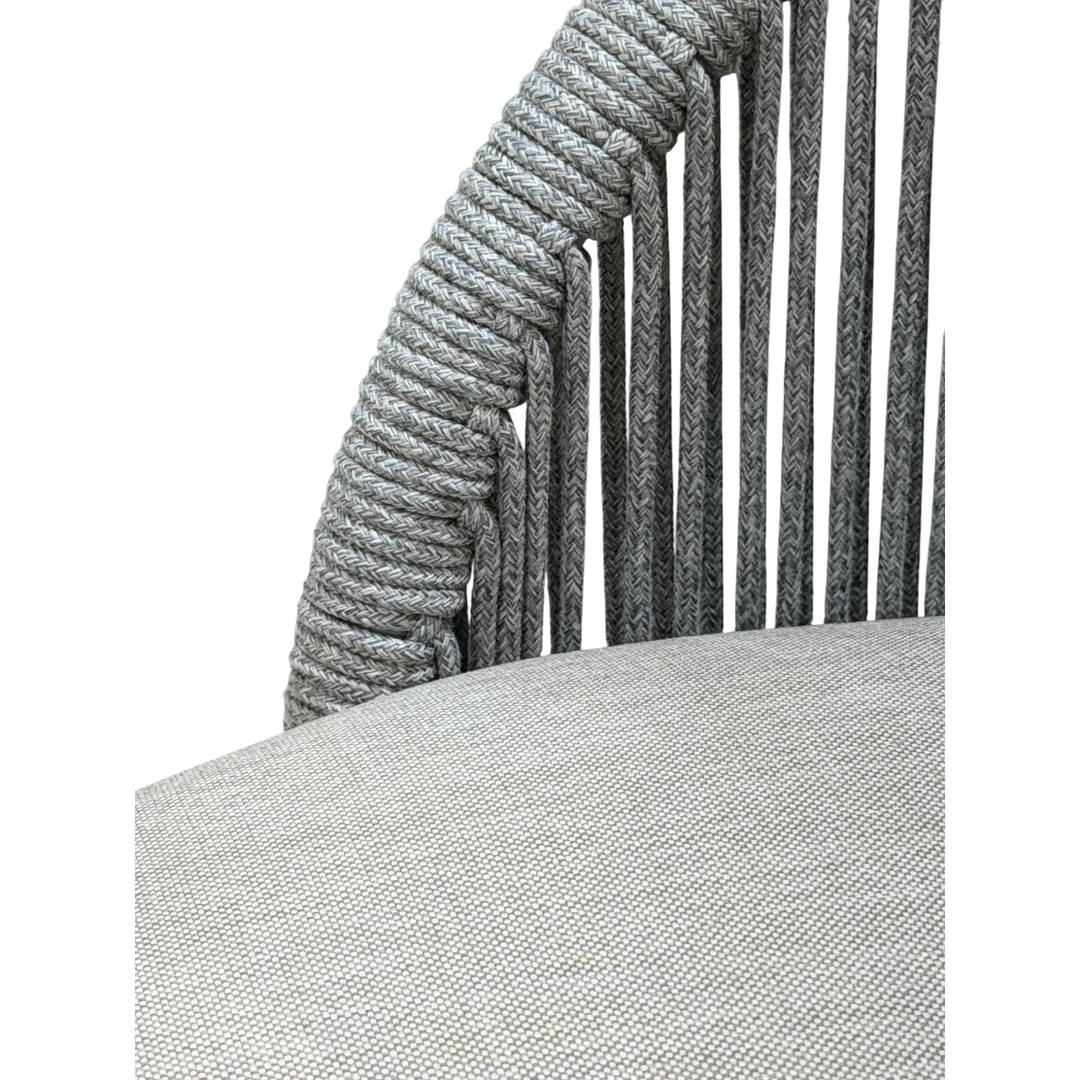 Grey Jardin outdoor arm chair, a stylish occasional chair with a modern design, suitable for garden or patio outdoor seating.