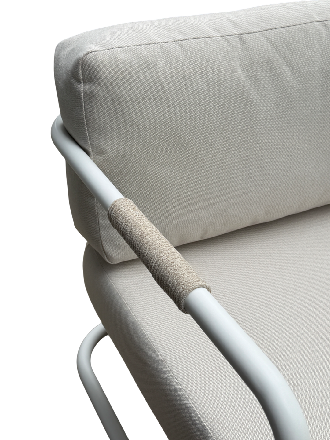 Cream Fiore outdoor arm chair from the occasional chairs collection with a stylish, comfortable design for outdoor seating.