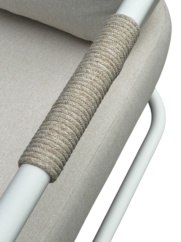 Cream Fiore dining chair with sleek design and wooden legs, perfect for modern dining rooms