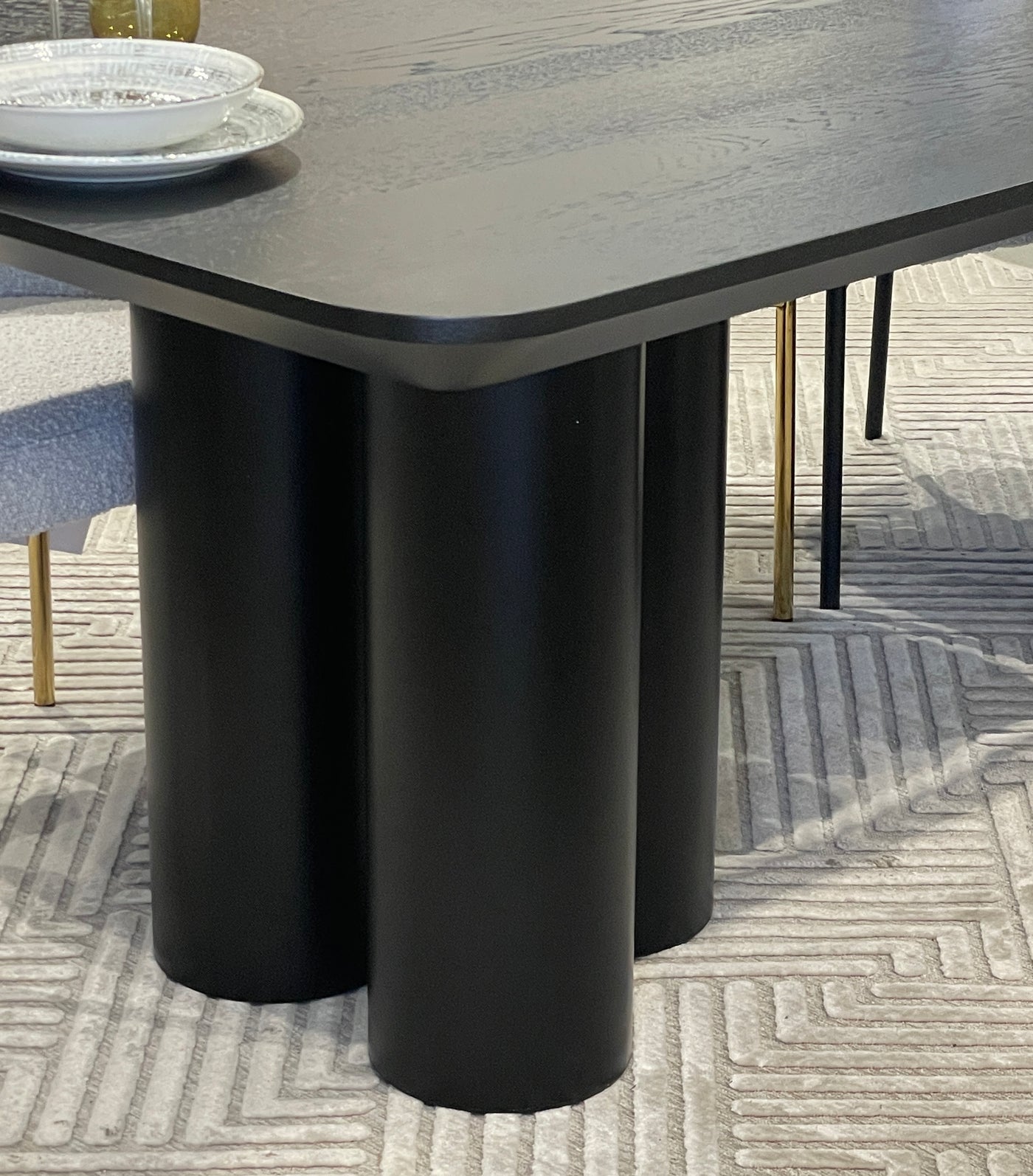Trio Dining Table Black