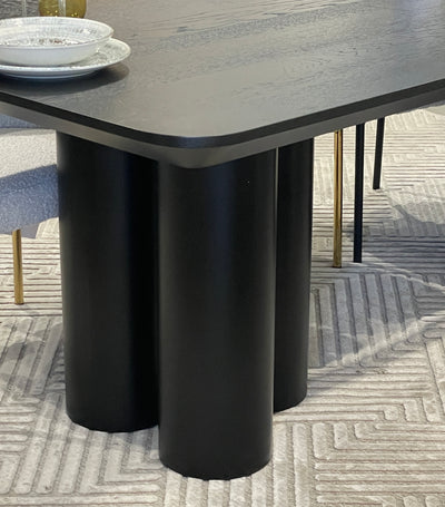 Trio Dining Table Black - 2.4m - Future Classics Furniture