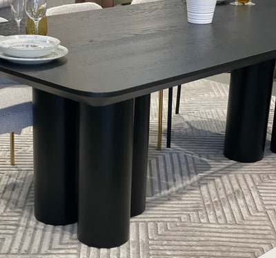Trio Dining Table Black