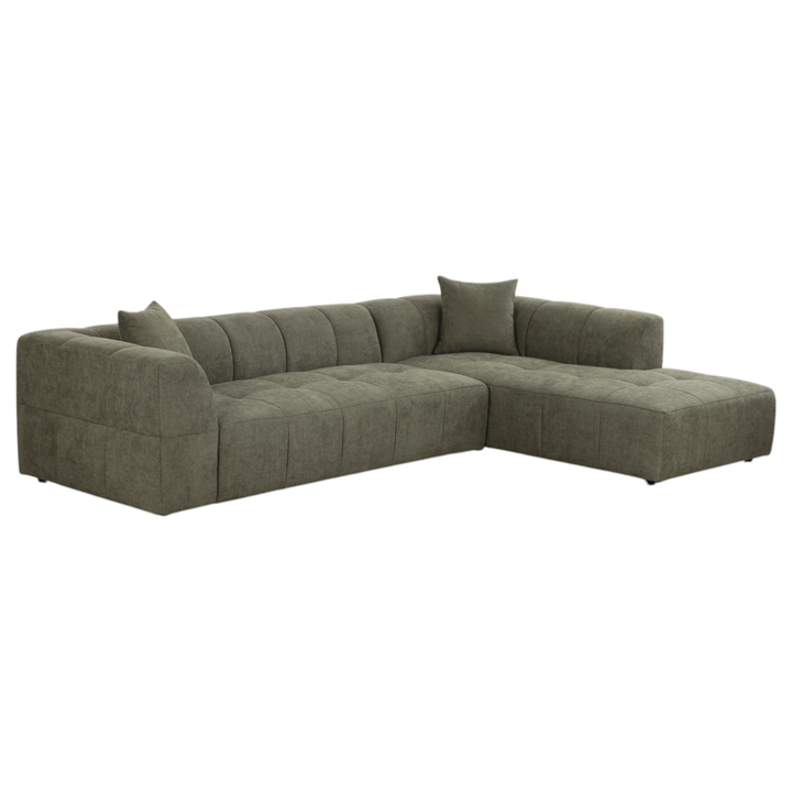 Sorenti Corner Sofa Moss Green