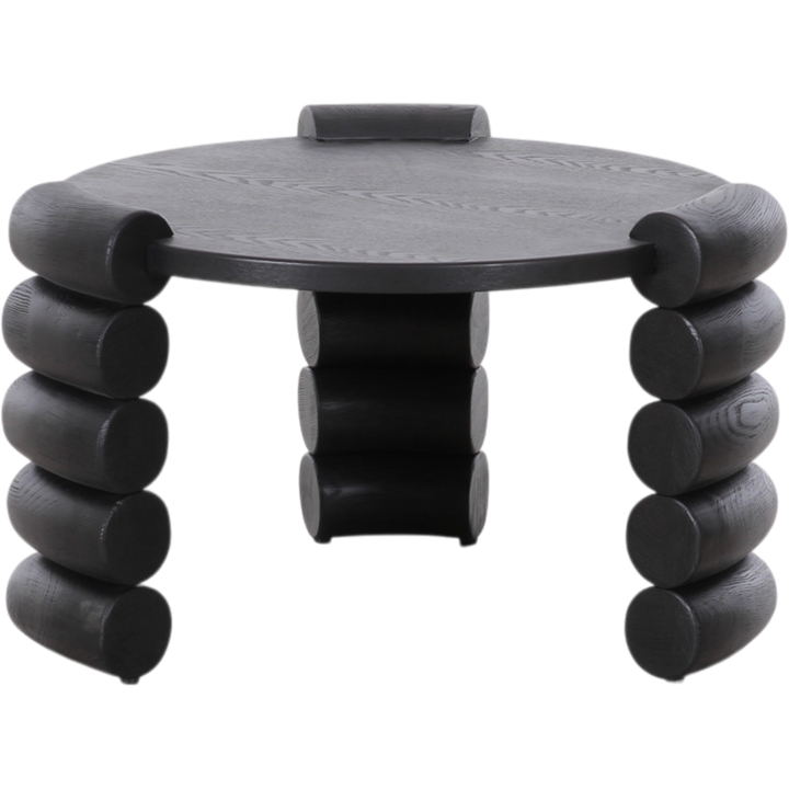 Boho Black Side Table