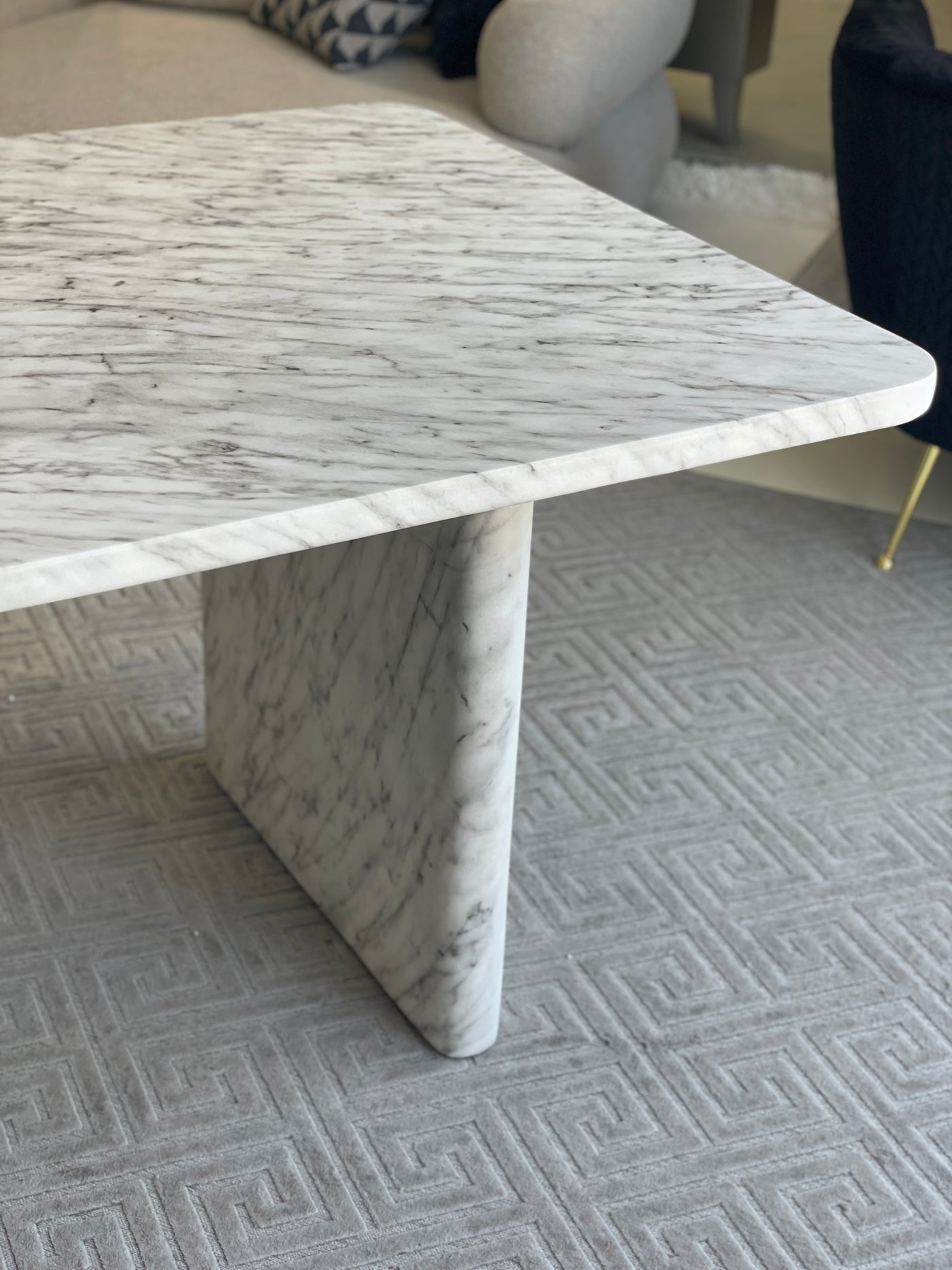 Cigale Dining Table Marble Finish