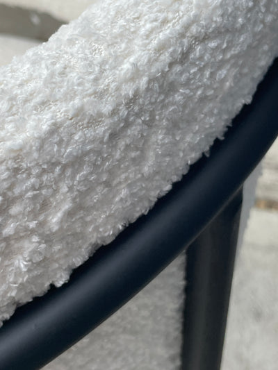 Nell Dining Chair Boucle - Black Frame