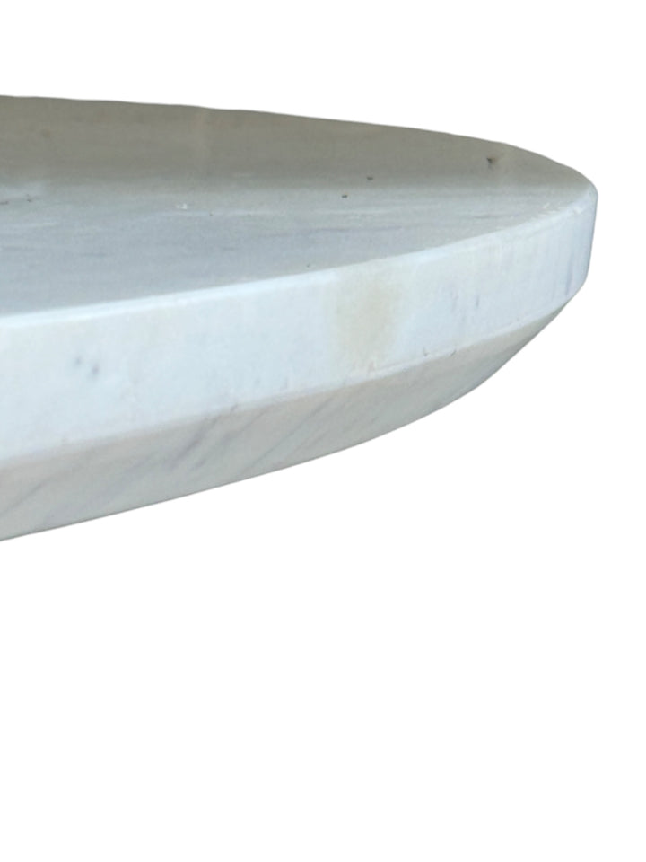 Hamptons Fluted Round Marble Dining Table - 1.2m