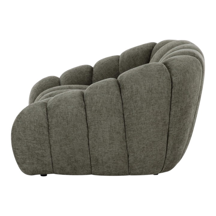 Hunter green Bubble 1 Seater sofa with rounded design and plush upholstery, perfect for modern living rooms.