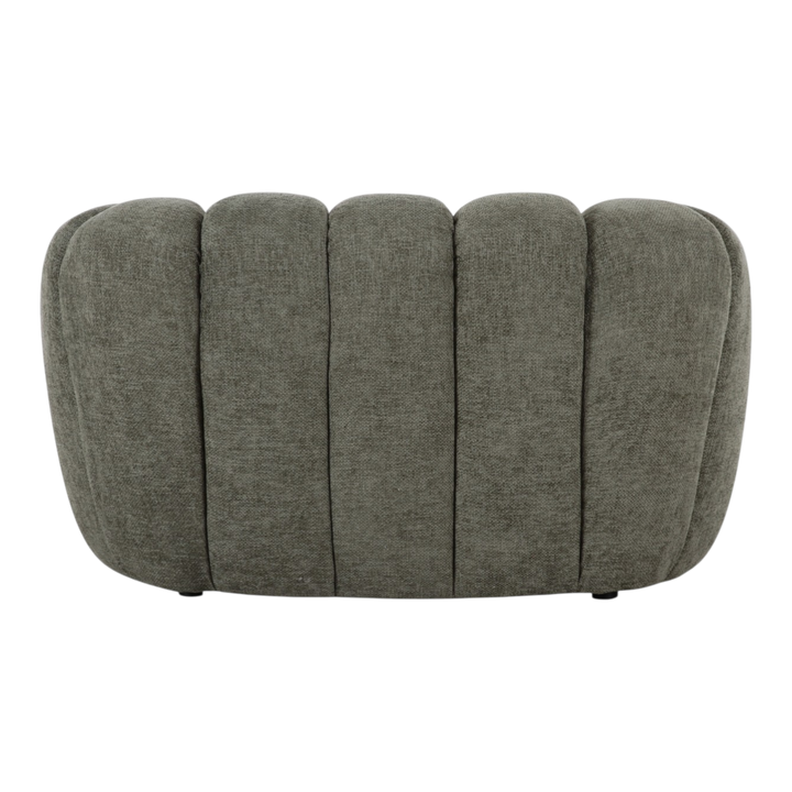 Hunter green Bubble 1-seater sofa with rounded design and plush cushions, perfect for modern living spaces.