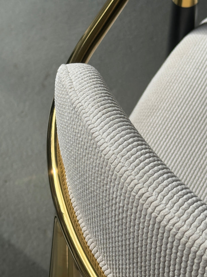 Rhodes Beige Fabric Dining Chair