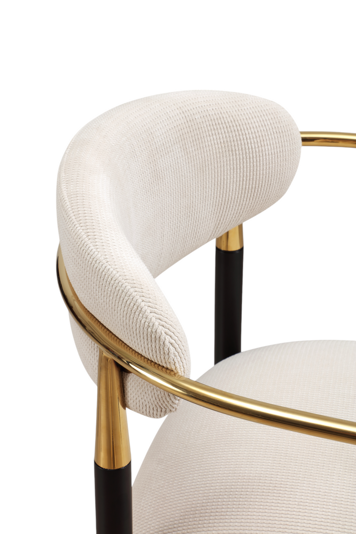 Rhodes Bar Stool Beige Fabric