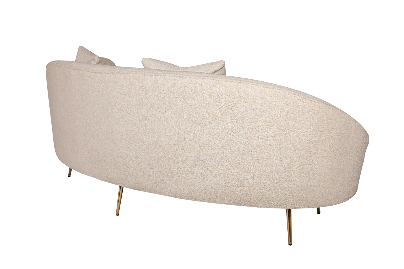 Curved 3 Seater Sofa/Lounge/Couch (Boucle) - Marriott