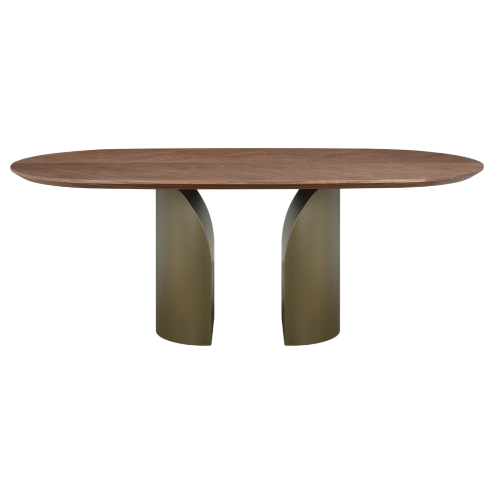Modern Bellissama 2-meter dining table with a sleek wood finish, ideal for contemporary dining rooms.