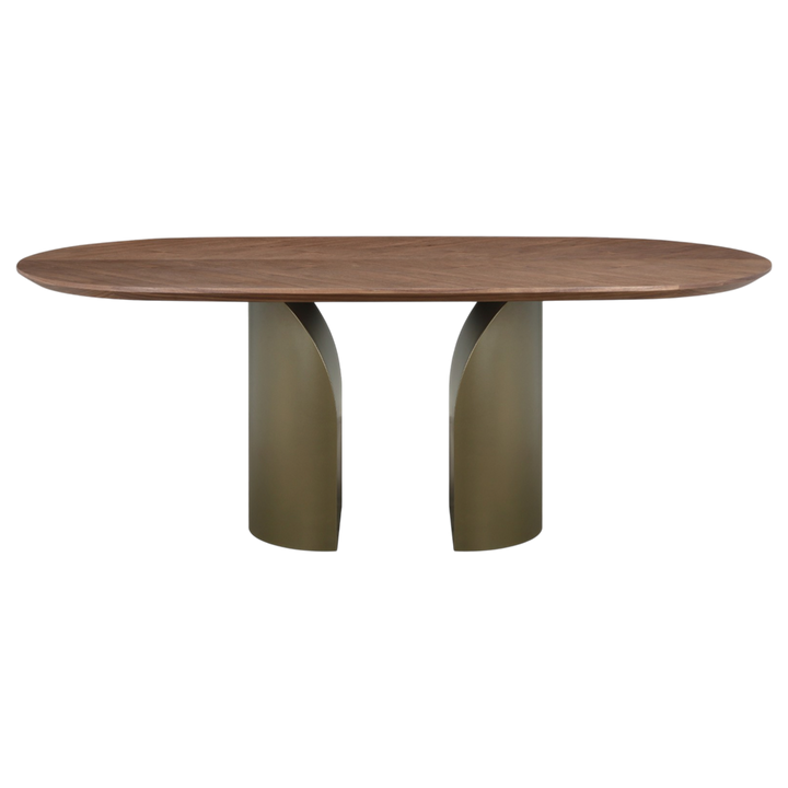 Modern Bellissama 2-meter dining table with a sleek wood finish, ideal for contemporary dining rooms.