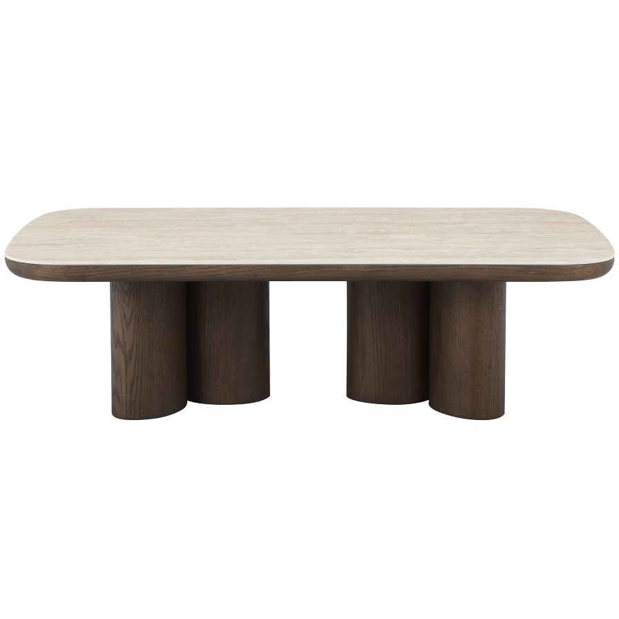 Modern Castello coffee table with a sleek wooden surface and sturdy metal legs, perfect for living room decor.