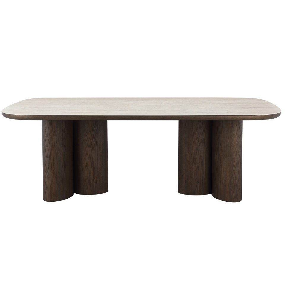 Modern Castello 2.2m dining table with sleek wooden surface, ideal for contemporary dining rooms.