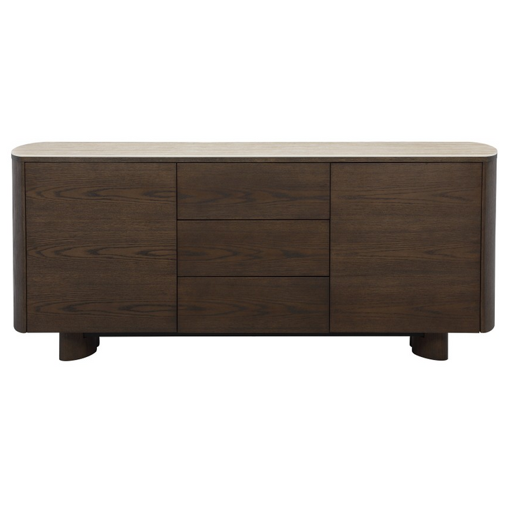 Wooden Castello sideboard buffet with sleek design and storage cabinets, ideal for modern dining or living rooms.