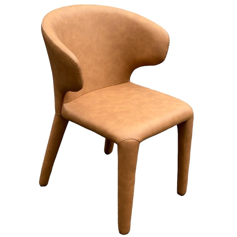 Romano Dining Chair Tan Leather Look