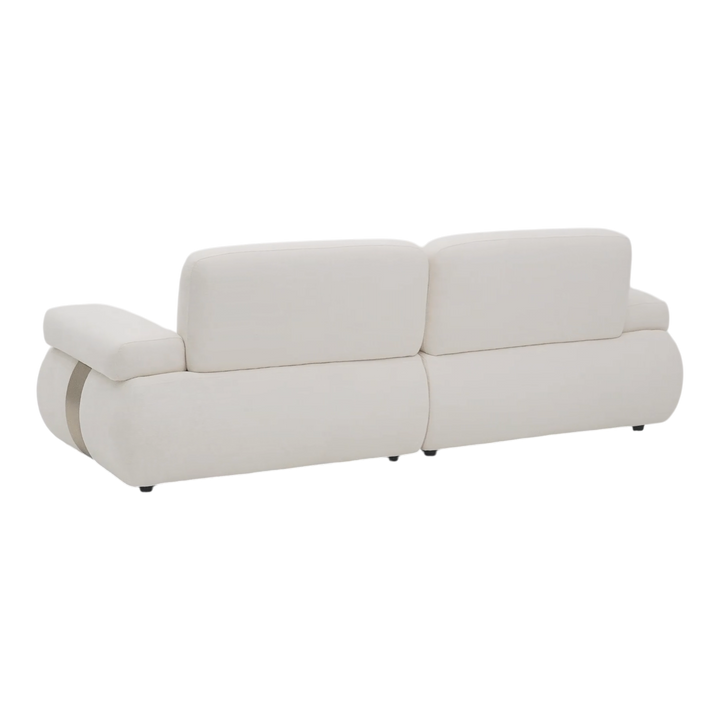 Two-seater sofa from the Status 2 Seater collection, featuring a modern design with plush cushions and sleek fabric upholstery.