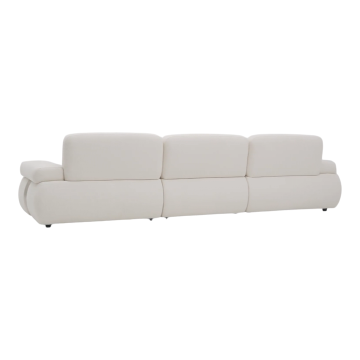 Three-seater sofa in neutral fabric, comfortable and stylish Status 3 Seater sofa for living room decor.
