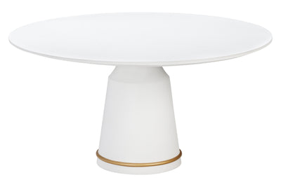 Yuppa Round Dining Table White - 1.5m - Future Classics Furniture