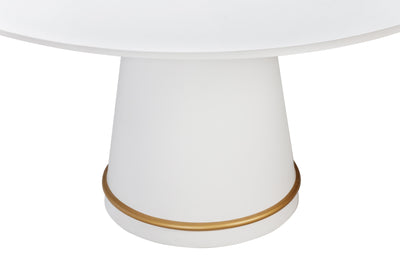 Yuppa Round Dining Table White - 1.5m - Future Classics Furniture