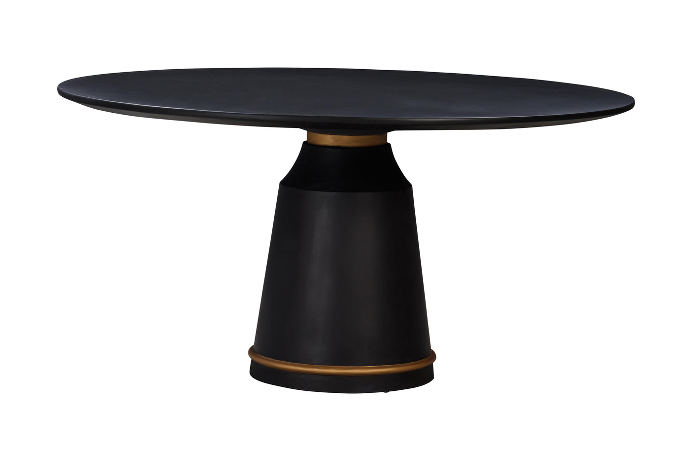 Yuppa Round Dining Table Black - 1.5m - Future Classics Furniture