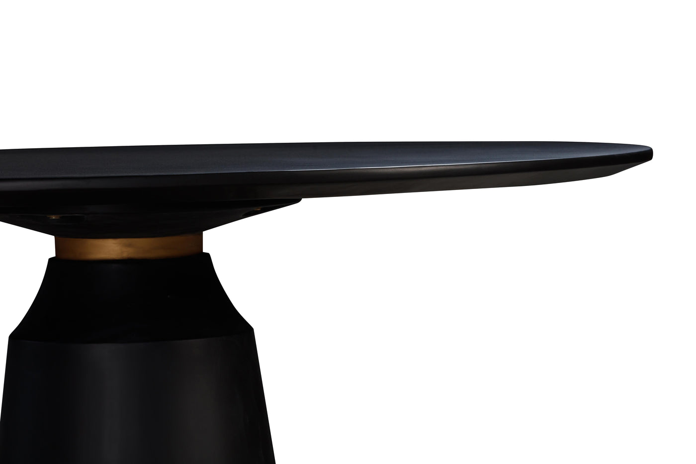 Yuppa Round Dining Table Black - 1.5m - Future Classics Furniture
