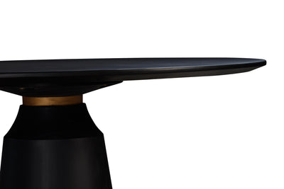 Yuppa Round Dining Table Black - 1.5m