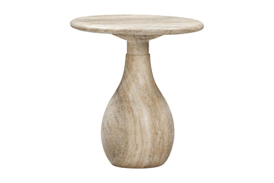 Aqua Side Table Travertine