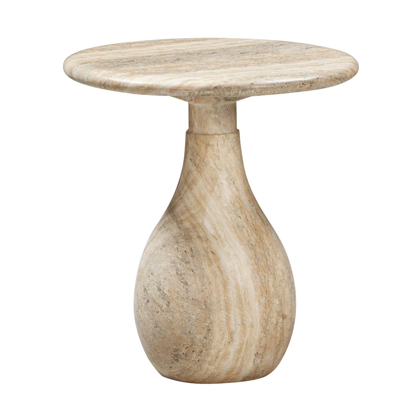 Aqua Side Table Travertine