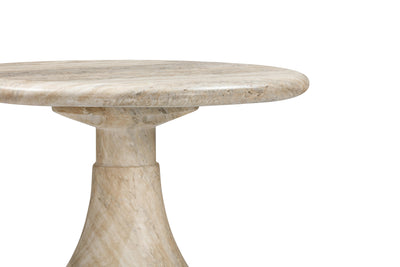 Aqua Side Table Travertine