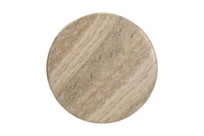 Aqua Side Table Travertine