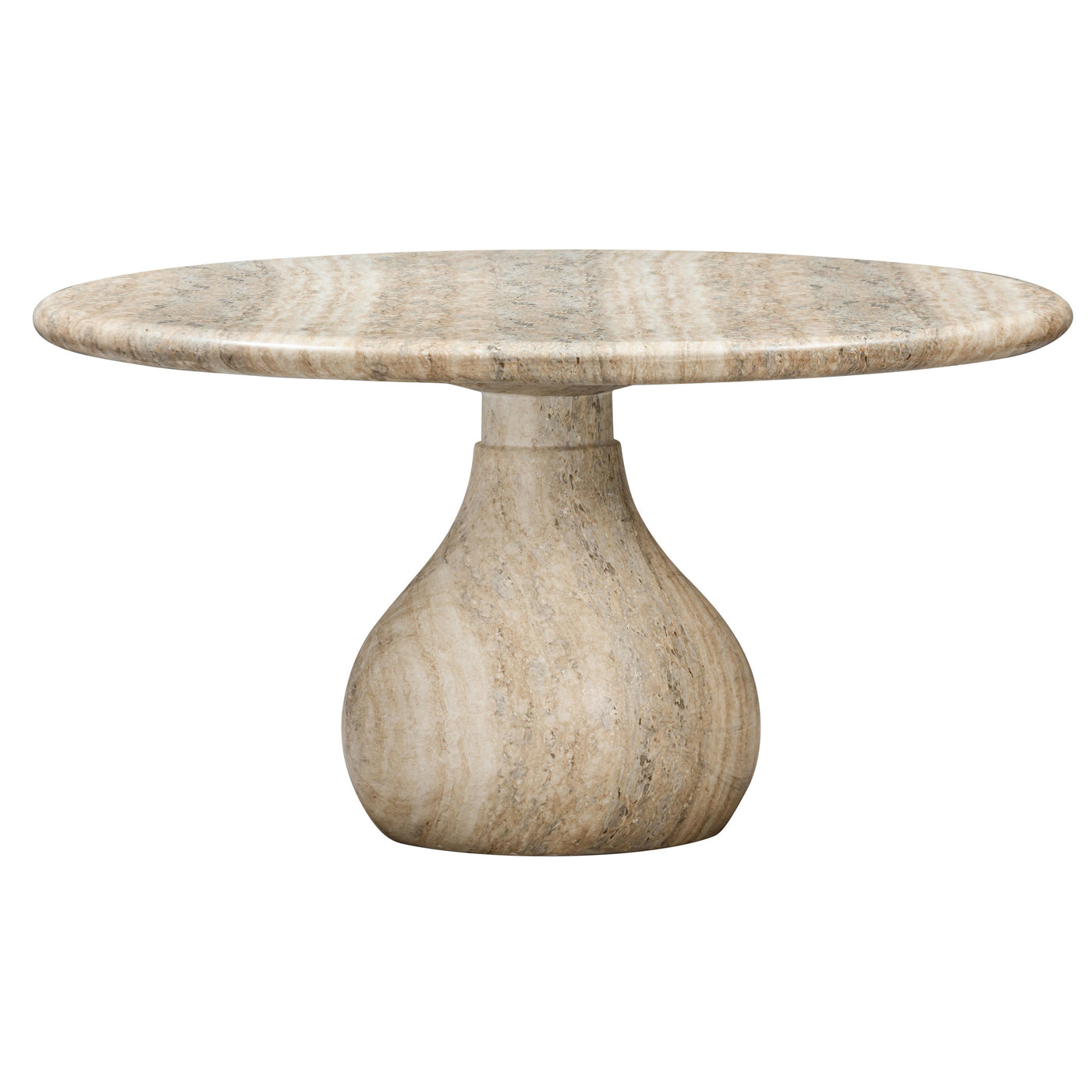 Aqua Round Dining Table Travertine - 1.5m - Future Classics Furniture