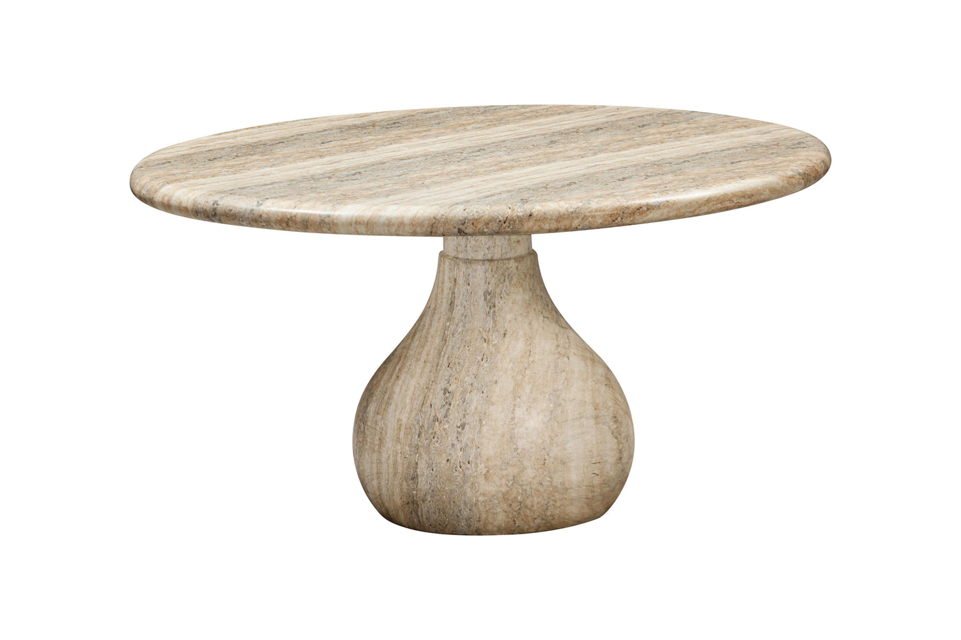 Aqua Round Dining Table Travertine - 1.5m - Future Classics Furniture