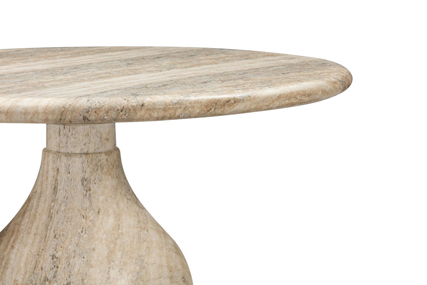 Aqua Round Dining Table Travertine - 1.5m - Future Classics Furniture