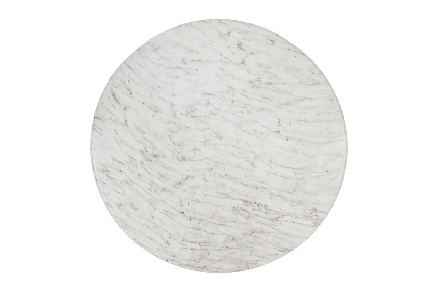 Aqua Round Dining Table Marble Finish