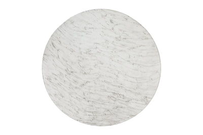 Aqua Round Dining Table Marble Finish
