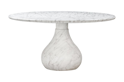 Aqua Round Dining Table Marble Finish - 1.5m