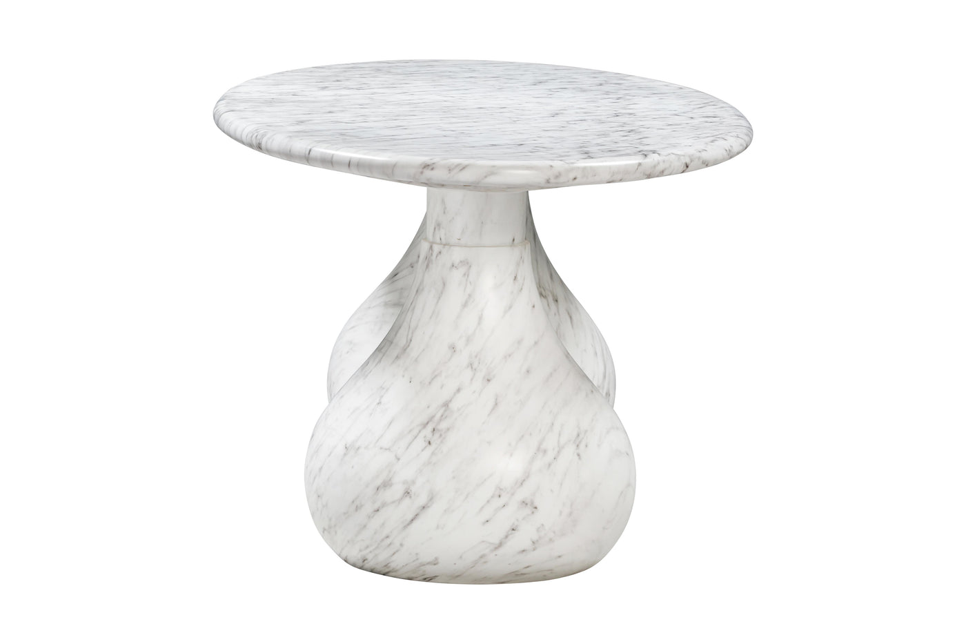 Aqua Oval Dining Table Marble Finish - 2.2m