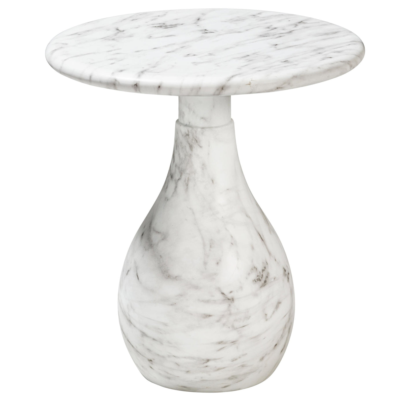 Aqua Side Table Marble Finish