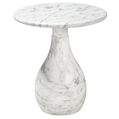 Aqua Side Table Marble Finish